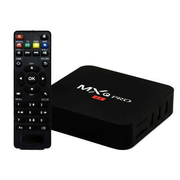 TV Box MXQ Pro 4K com HDMI/USB/Wi-Fi OS Android 7.1 Bivolt - Preto