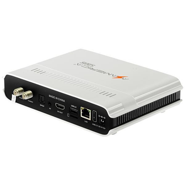 Receptor FTA Azamerica S2015 Ultra HD com HDMI/Wi-Fi/2 LNB Bivolt 
