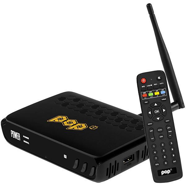Receptor Pop TV Power Wi-Fi IPTV H265 ACM LINUX 4K 