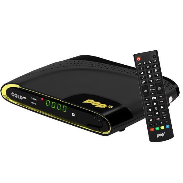 Receptor Pop TV Gold SAT LINUX 4K ACM IPTV HDMI Wi-Fi 