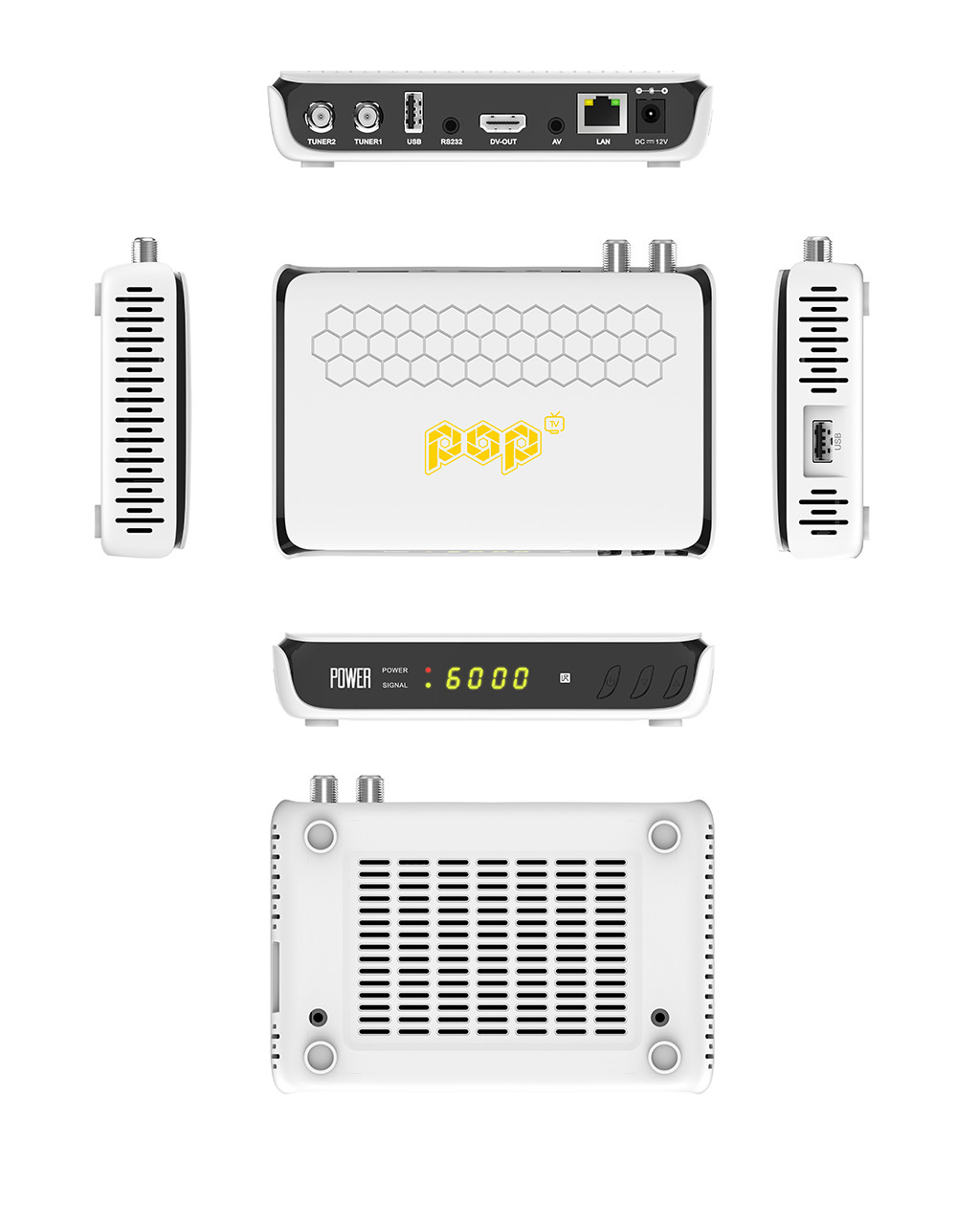 Receptor Pop TV Power Wi-Fi IPTV H265 ACM LINUX