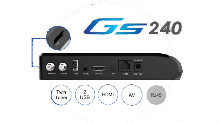 Receptor Globalsat GS 240 ACM 