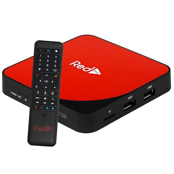Receptor RedPro Ultra HD 4K Wi-Fi/HDMI/USB Bivolt - Preto/Vermelho
