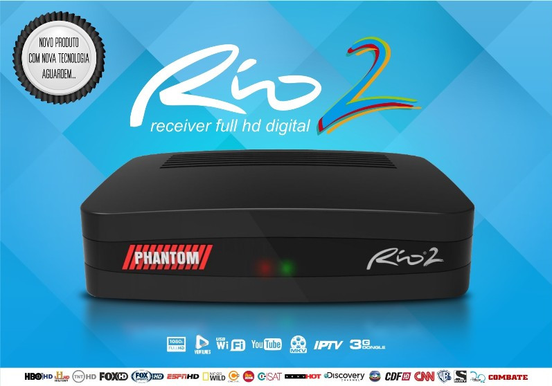 Receptor Receptor Phantom Rio 2 IPTV Wi-Fi IKS SKS 
