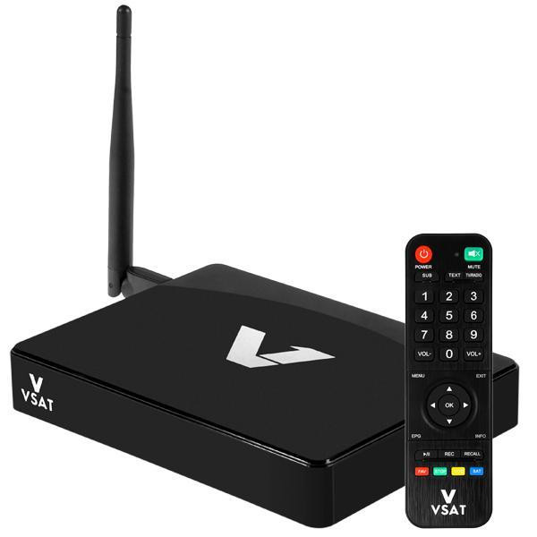 Receptor Vsat Full HD Vod IPTV Wi-Fi