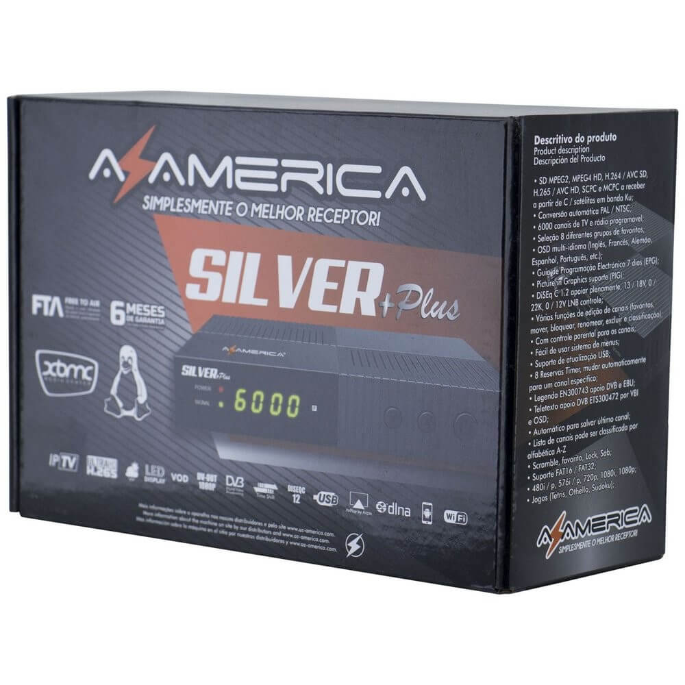Receptor Azamerica Silver Plus